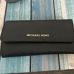 Michael Kors Black Saffiano Leather Wallet